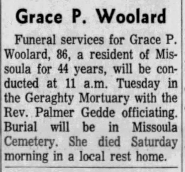 Clipping from The Missoulian